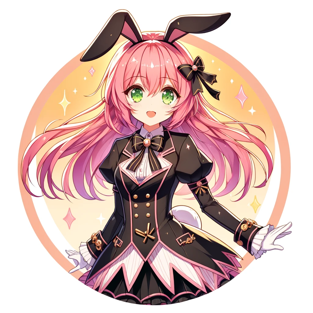 Kawaii | Finde dein Style Kawaii 6 DALL·E 2024 02 08 10.36.44 Create an anime style icon depicting Aline now slightly older than 20 years cosplaying as Sakurajima Mai in her iconic bunny girl outfit from Rasca