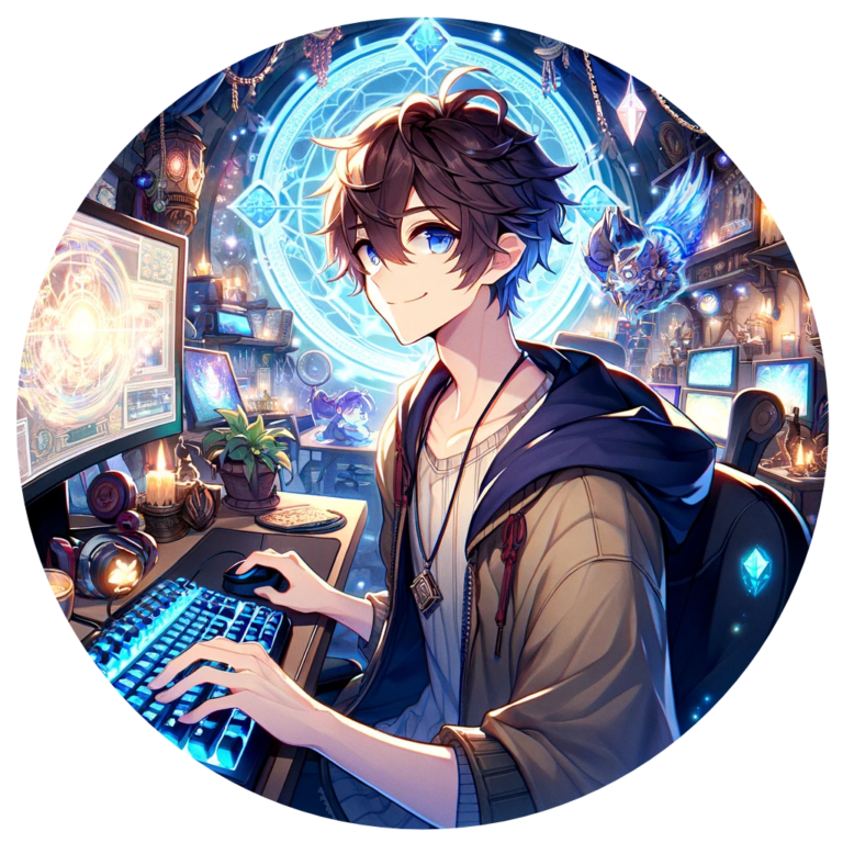 Junge am pc